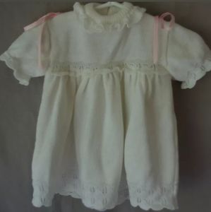 Vintage Knit Baby Toddler Dress